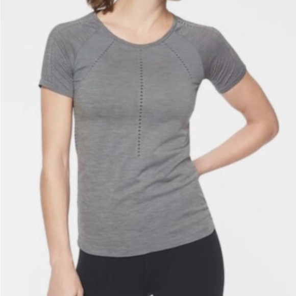 Athleta Tops - ATHLETA Foothill Tee | Gray Top Size S Short Sleeve